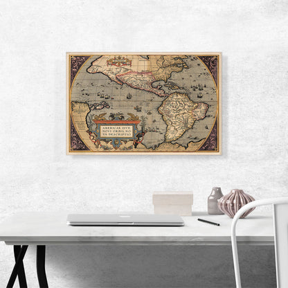 Map of the Americas 1587