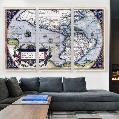 Map of America - New World 1570