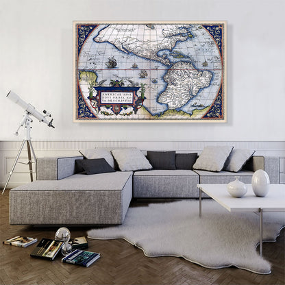 Map of America - New World 1570
