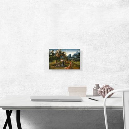 St. Jerome Praying And a Landscape 1525