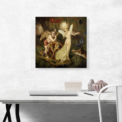 Elf And Fairy Scene From Midsummer Night's Dream
