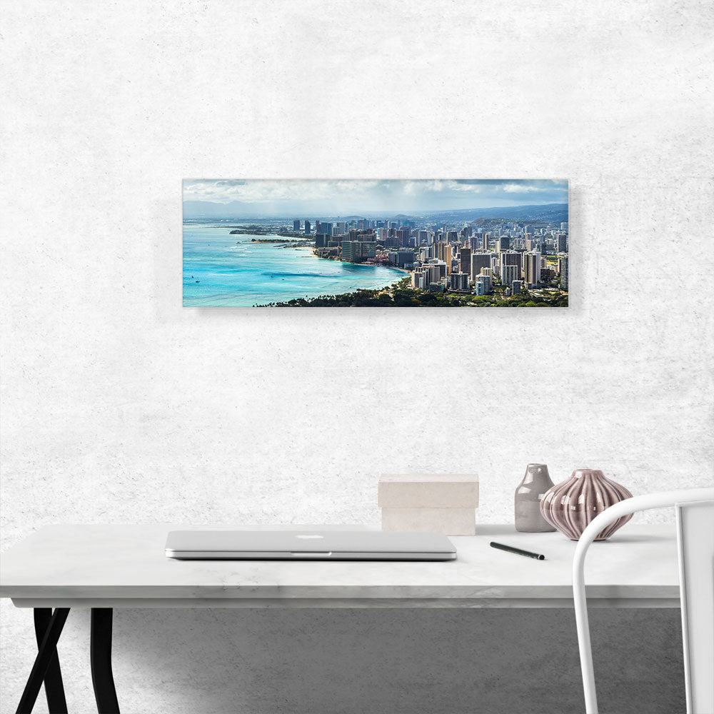 Honolulu Hawaii Beach Skyline Panoramic