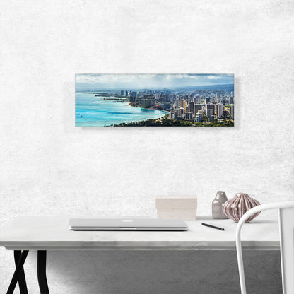 Honolulu Hawaii Beach Skyline Panoramic