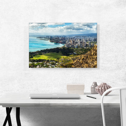 Honolulu Hawaii Beach Skyline