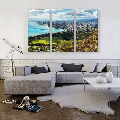 Honolulu Hawaii Beach Skyline