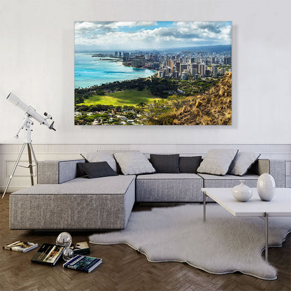 Honolulu Hawaii Beach Skyline