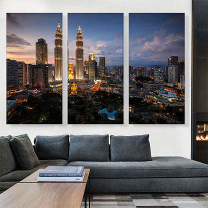 Kuala Lumpur Malaysia Skyline