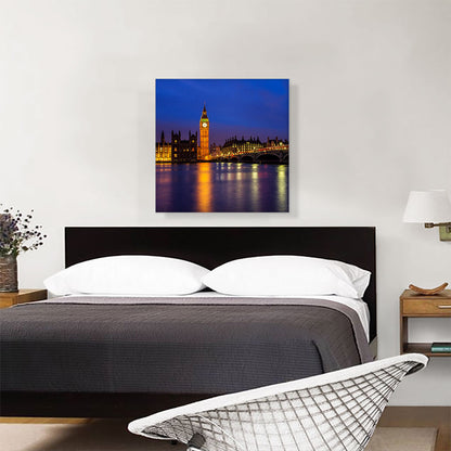 London England Big Ben at Night Square