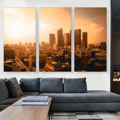 Los Angeles California Glowing Sunset