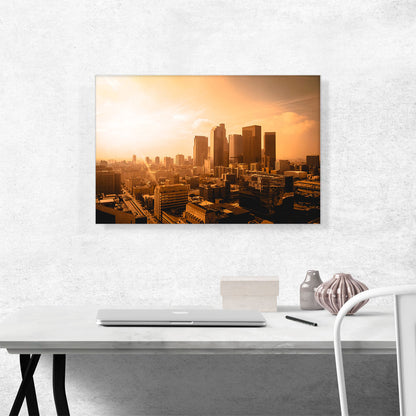 Los Angeles California Glowing Sunset