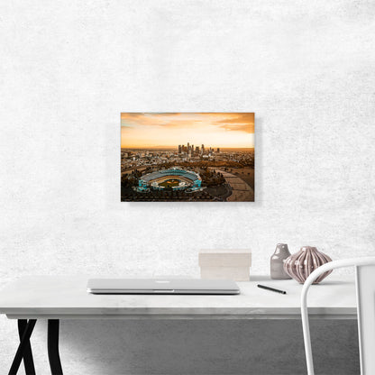 Los Angeles Dodger Stadium Skyline
