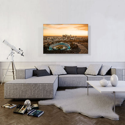 Los Angeles Dodger Stadium Skyline