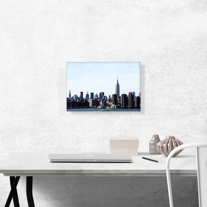 New York Winter Cloudy Skyline