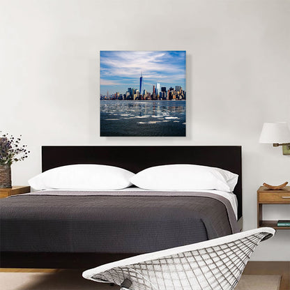 New York Winter Skyline Square