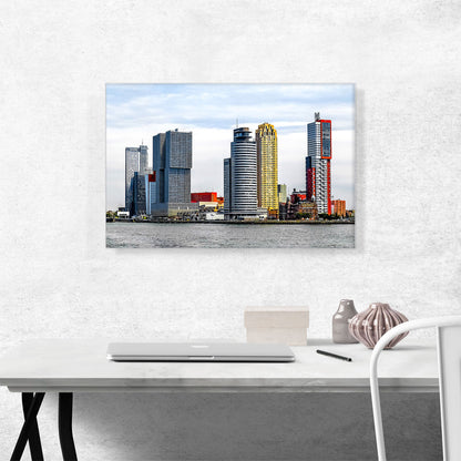 Rotterdam Netherlands Skyline