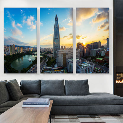 Seoul South Korea Lotte World Tower Skyline
