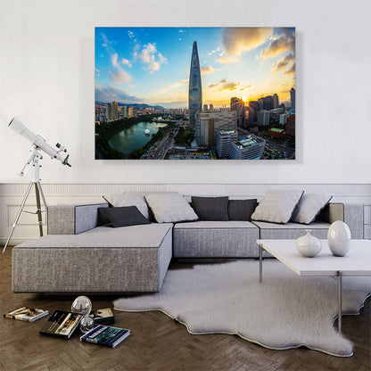 Seoul South Korea Lotte World Tower Skyline