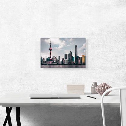 Shanghai China Cloudy Skyline