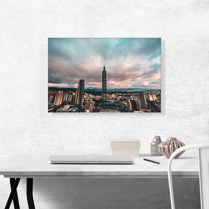 Taipei Taiwan Skyline Overcast