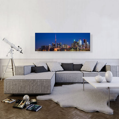 Toronto Canada Skyline Night View Panoramic