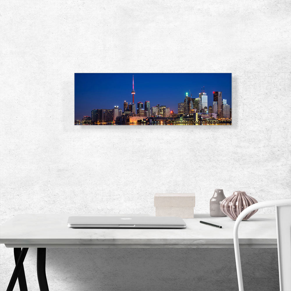 Toronto Canada Skyline Night View Panoramic