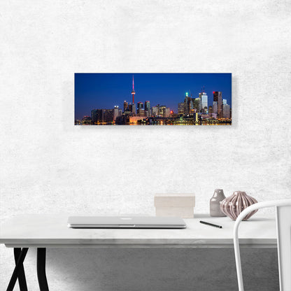 Toronto Canada Skyline Night View Panoramic