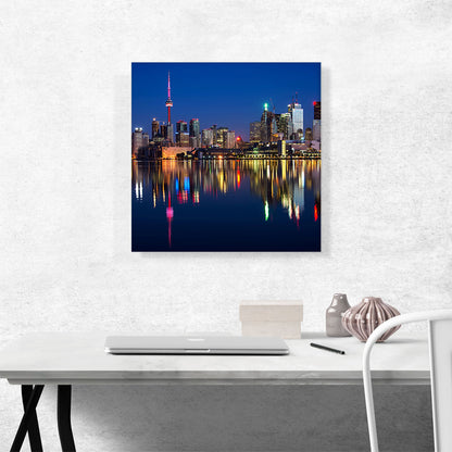 Toronto Canada Skyline Night View Square