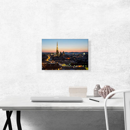 Vienna Austria Skyline Sunset
