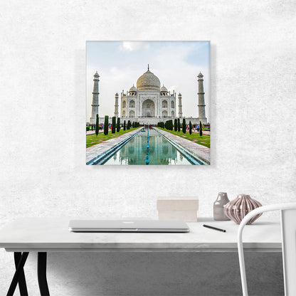 Taj Mahal Palace in Agra India Square