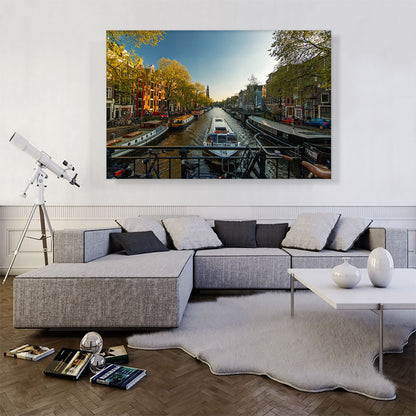 Canal of Amsterdam Netherlands