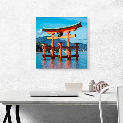 Itsukushima Shrine Tori Gate, Japan, Square