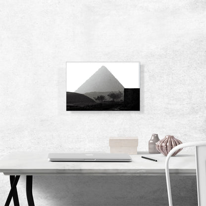 Black and White Pyramid in Cairo Egypt