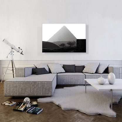 Black and White Pyramid in Cairo Egypt