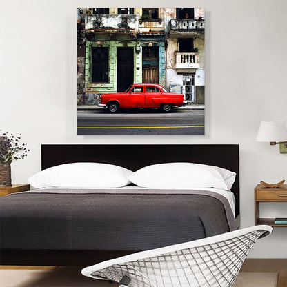 Red Car Havana Cuba