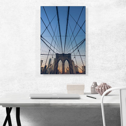 Geometry of Brooklyn Bridge New York
