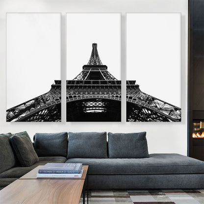 Ground View of the Eiffel Tower Paris France