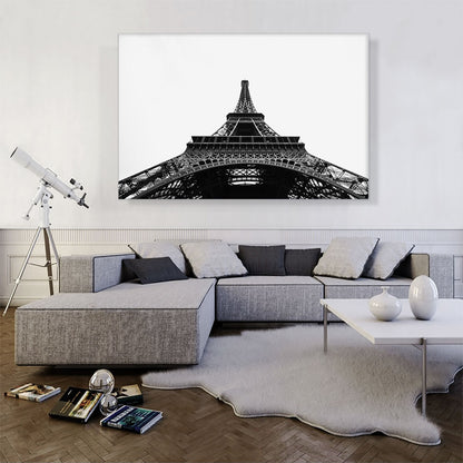 Ground View of the Eiffel Tower Paris France