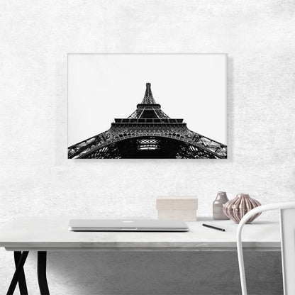 Ground View of the Eiffel Tower Paris France