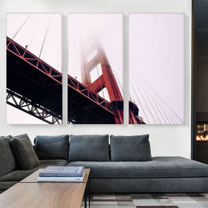 Fog on the Golden Gate Bridge San Francisco