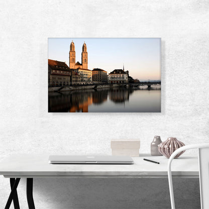 Church Towers Zurich Switzerland