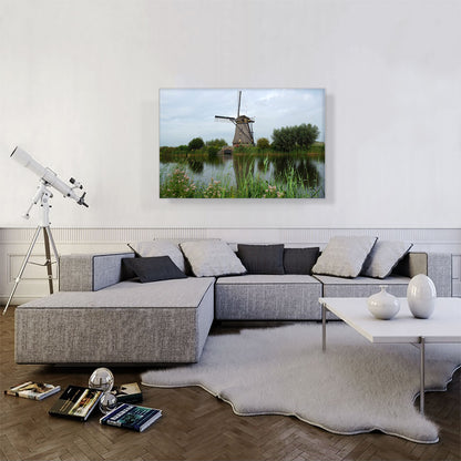 Netherlands, Windmill on a River