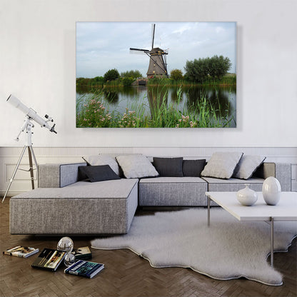 Netherlands, Windmill on a River