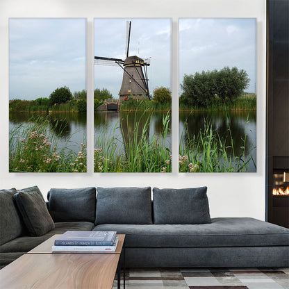 Netherlands, Windmill on a River