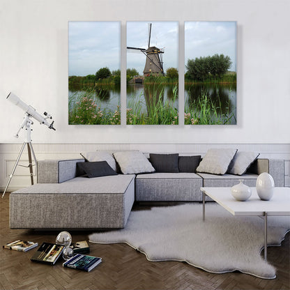 Netherlands, Windmill on a River
