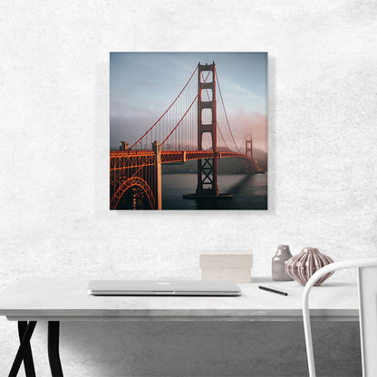 San Francisco Golden Gate Bridge in Fog