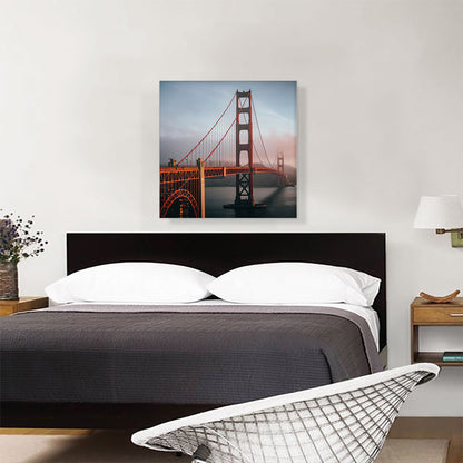 San Francisco Golden Gate Bridge in Fog