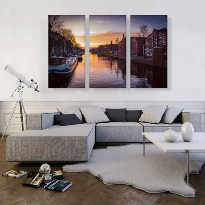Canal in Amsterdam Netherlands