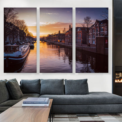 Canal in Amsterdam Netherlands