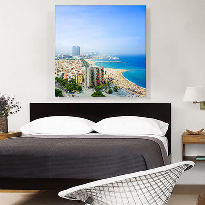Barcelona, Spain - Beaches and Skyline Square