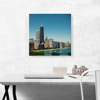 Chicago Lake Shore Skyline Square